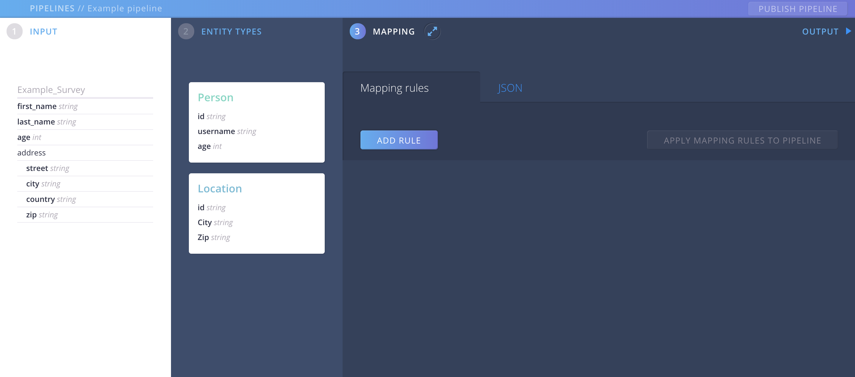 PIPELINE mapping